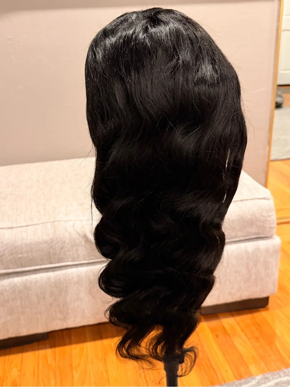 26” Natural Black #1b‎ Body Wave 13x6 HD Lace Front 100% Human Hair Wig #228